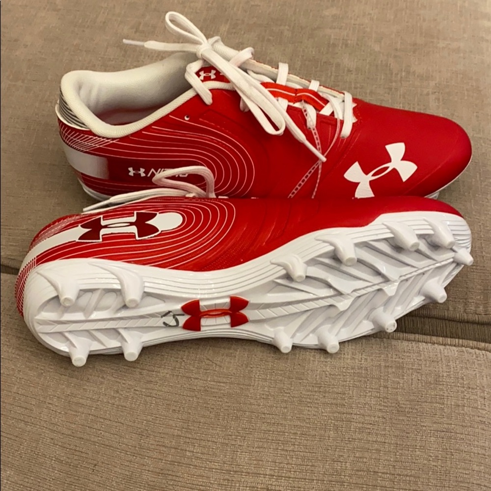 Under ArmourNitro Low Mc Red White Football Cleats